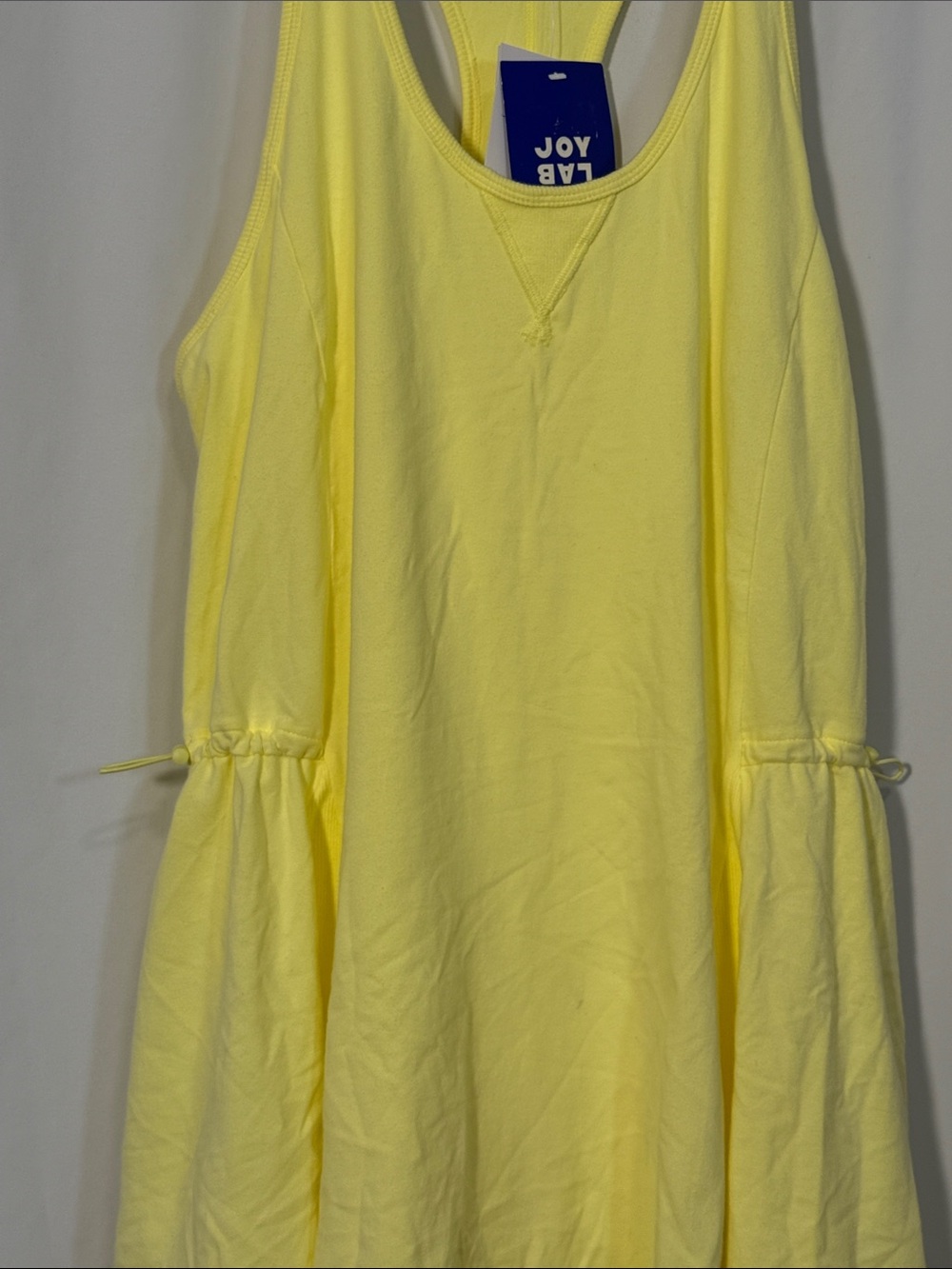 JoyLab Bright Yellow Racerback Mini Dress - Picture 3 of 6